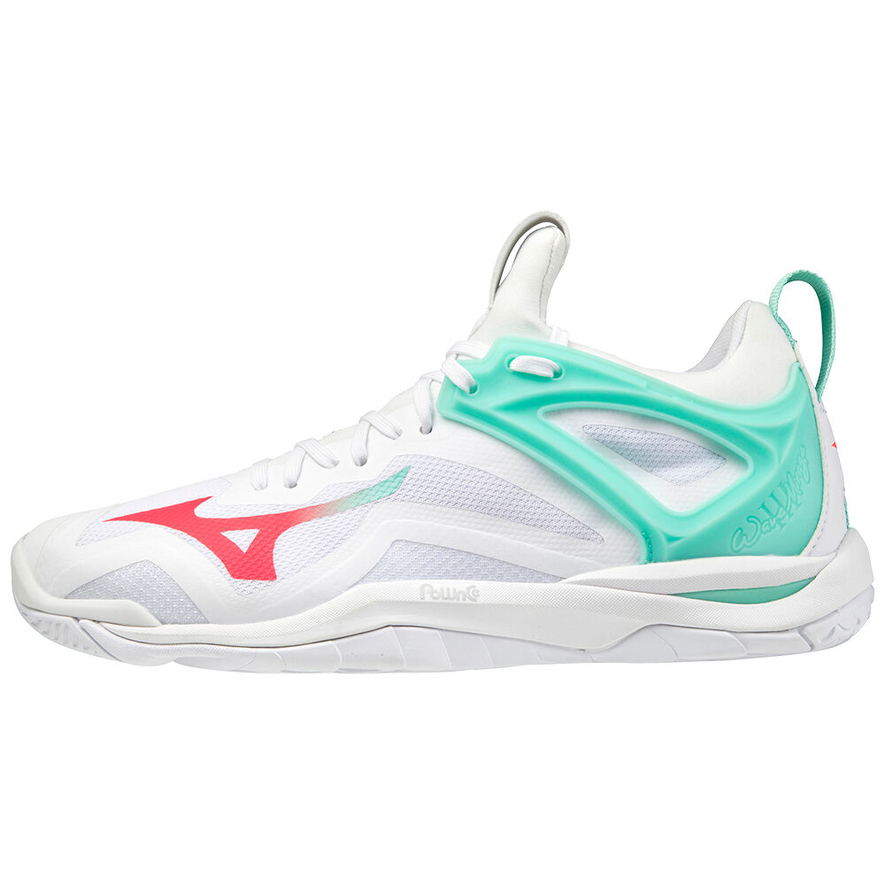 Zapatillas De Balonmano Mizuno Wave Mirage 3 Para Mujer Blancos/Coral 2340516-DY